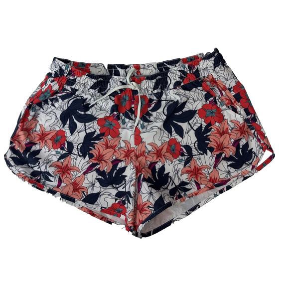 Columbia Bogata Bay Stretch Floral Print Short Tropical Running Running Women XL - Picture 1 of 8
